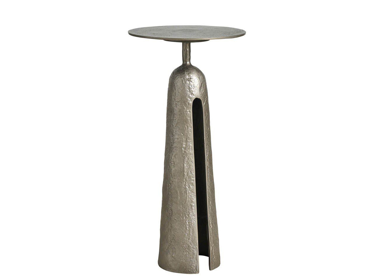 Modern - Metal Martini Table - Pearl Silver