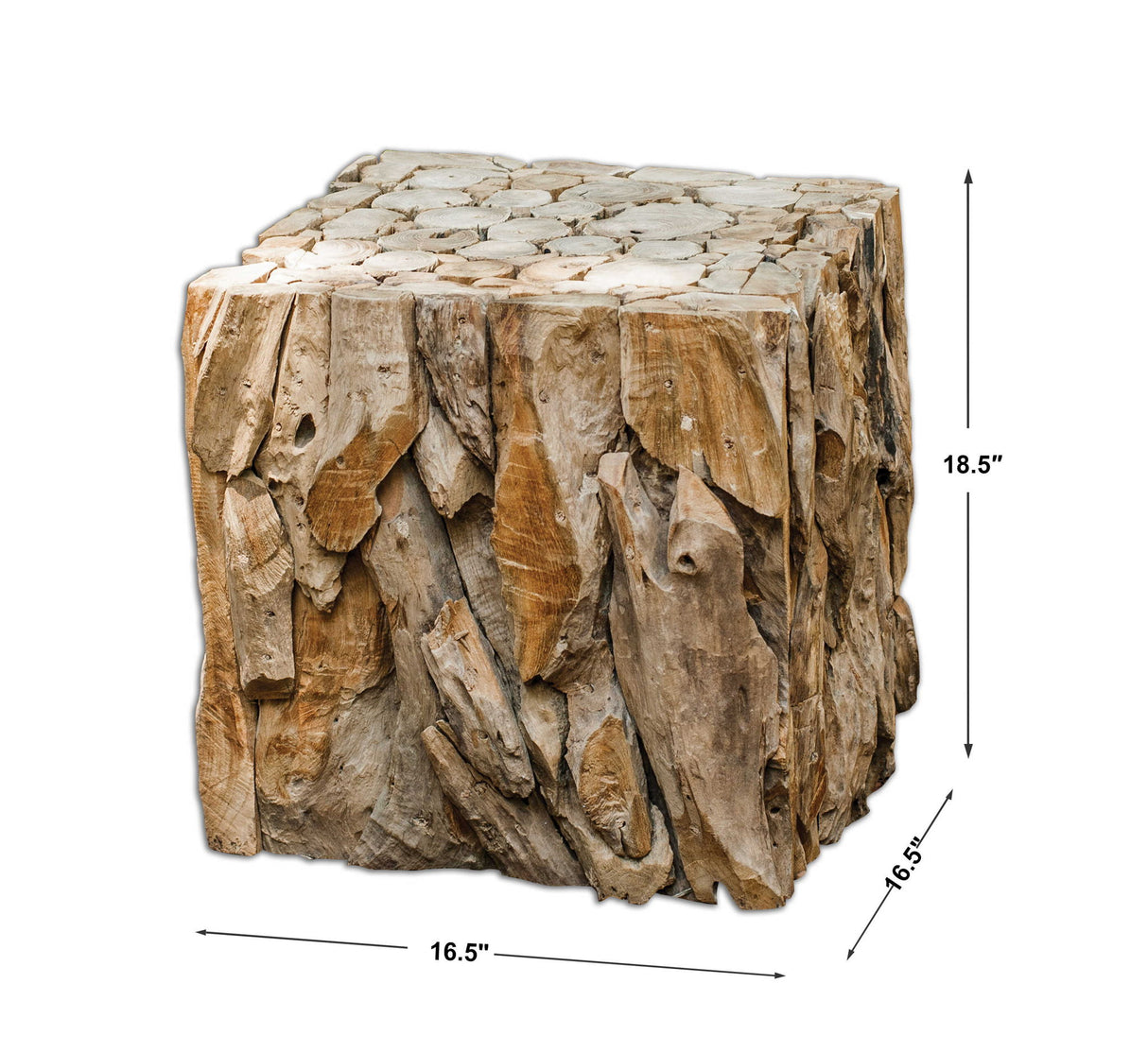 Teak Root - Bunching Cube - Light Brown