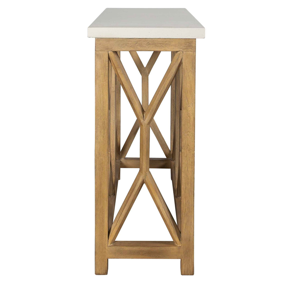 Catali - Stone Console Table - Ivory
