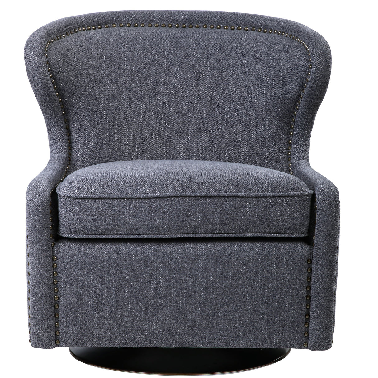 Biscay - Swivel Chair - Gray, Dark