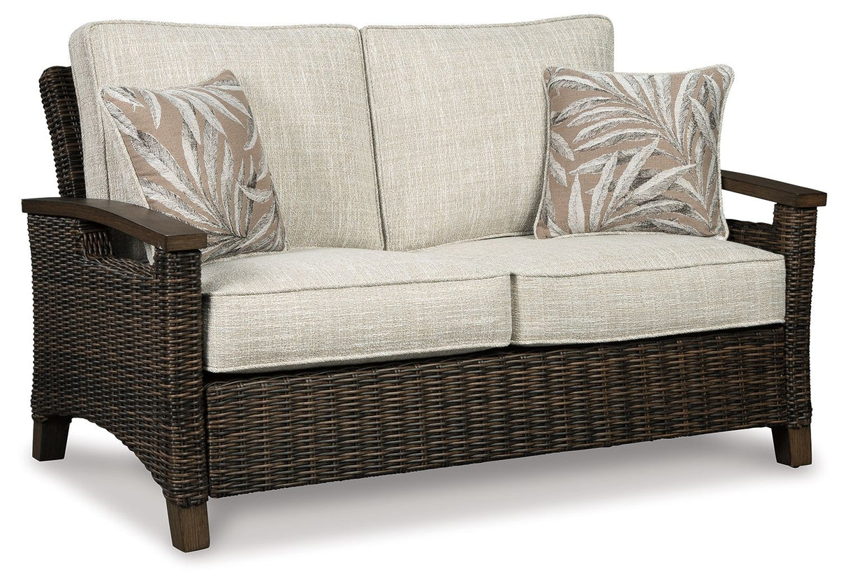 Chatham Railroad - Medium Brown - Loveseat w/Cushion