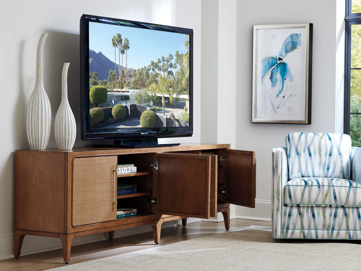 Palm Desert - Sierra Madre Media Console - Dark Brown