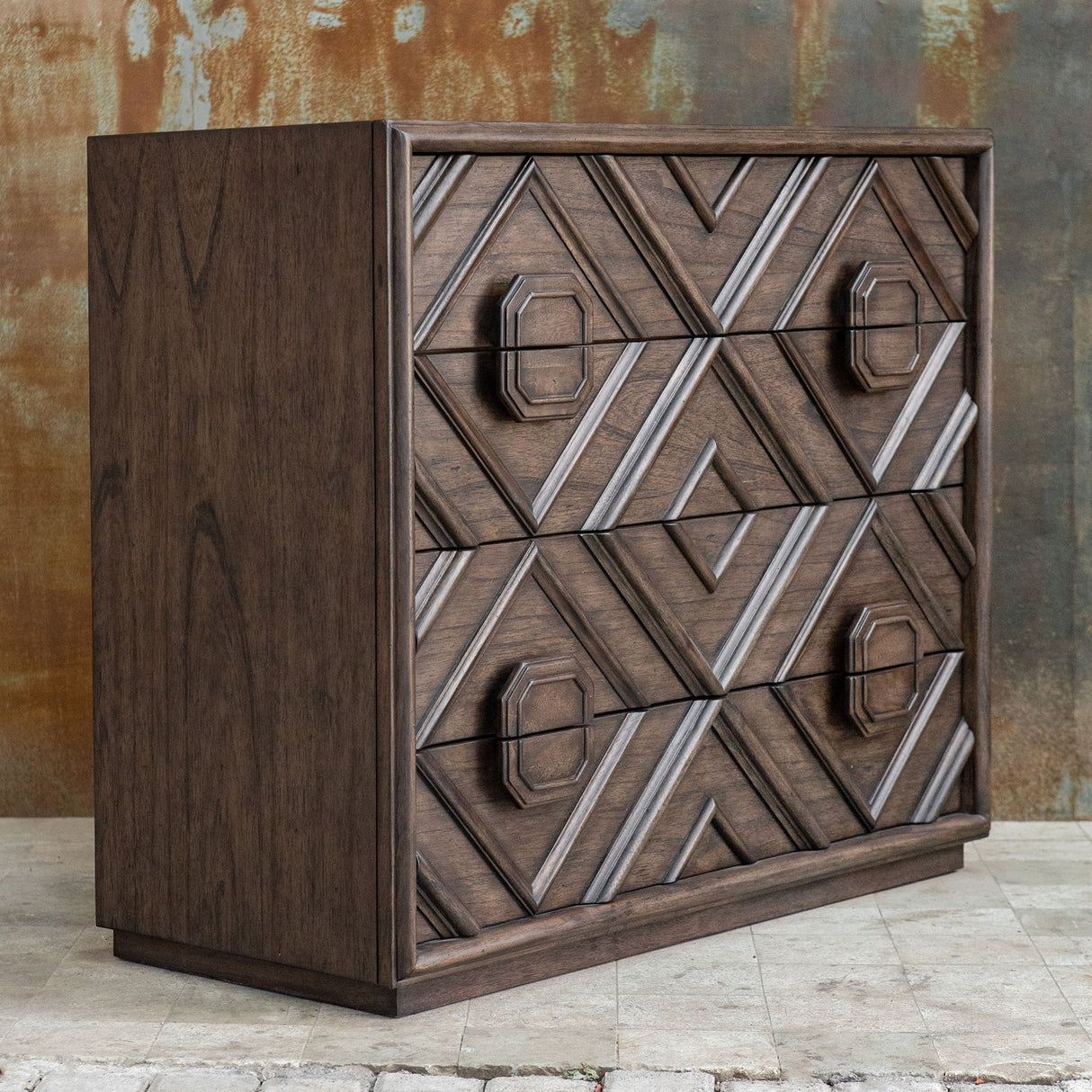 Mindra - Drawer Chest - Brown, Dark