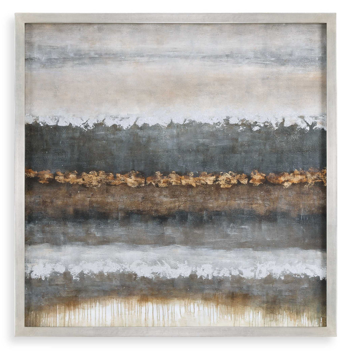 Layers - Landscape Art - Pearl Silver