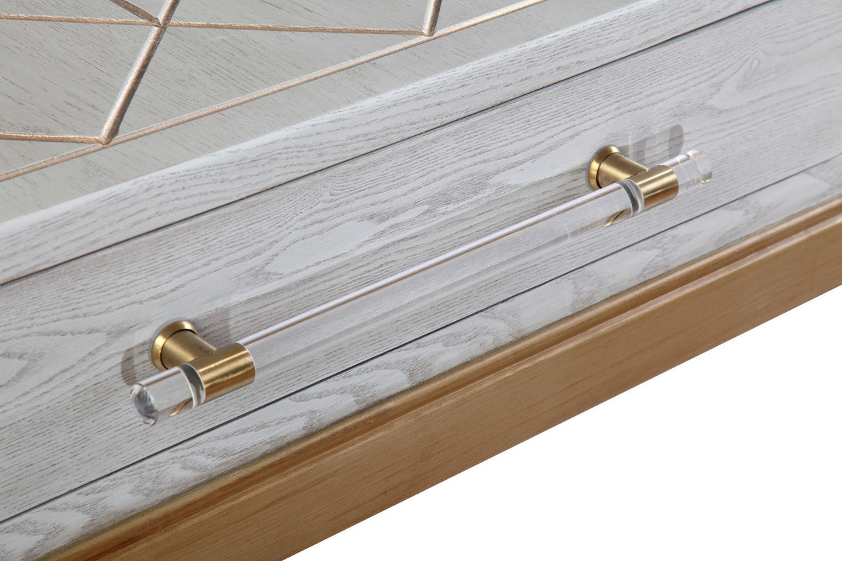 Perrine - Console Table - Silver / Gold