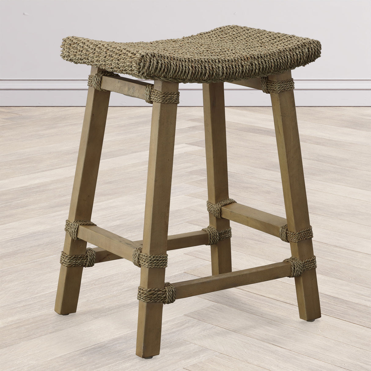 Everglade - Sea Grass Counter Stool - Beige
