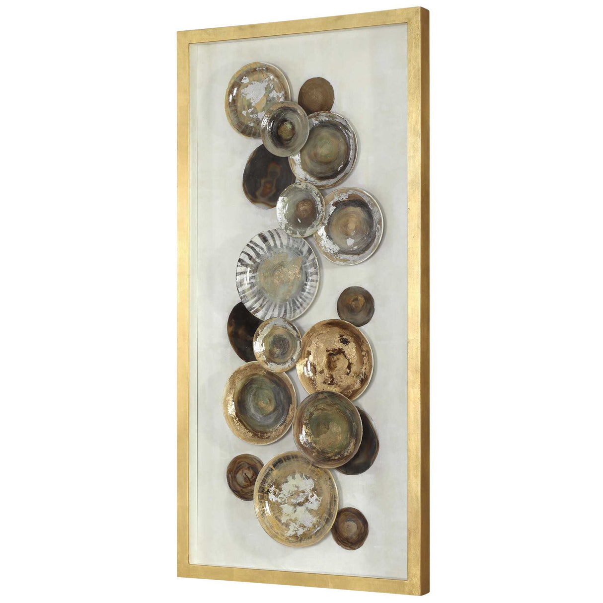 Myla - Antique Plate Shadow Box - Brown, Dark