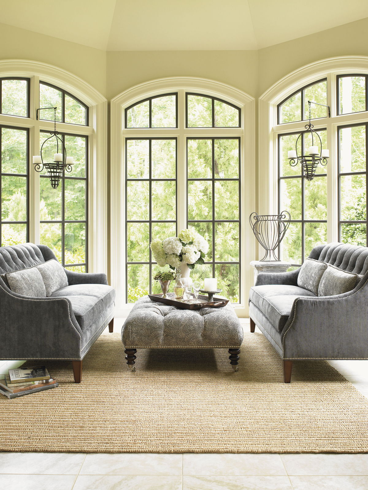Lexington Upholstery - Sloane Settee - Gray