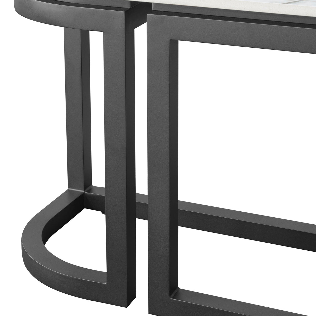 Malibu - Console Table - Black / White