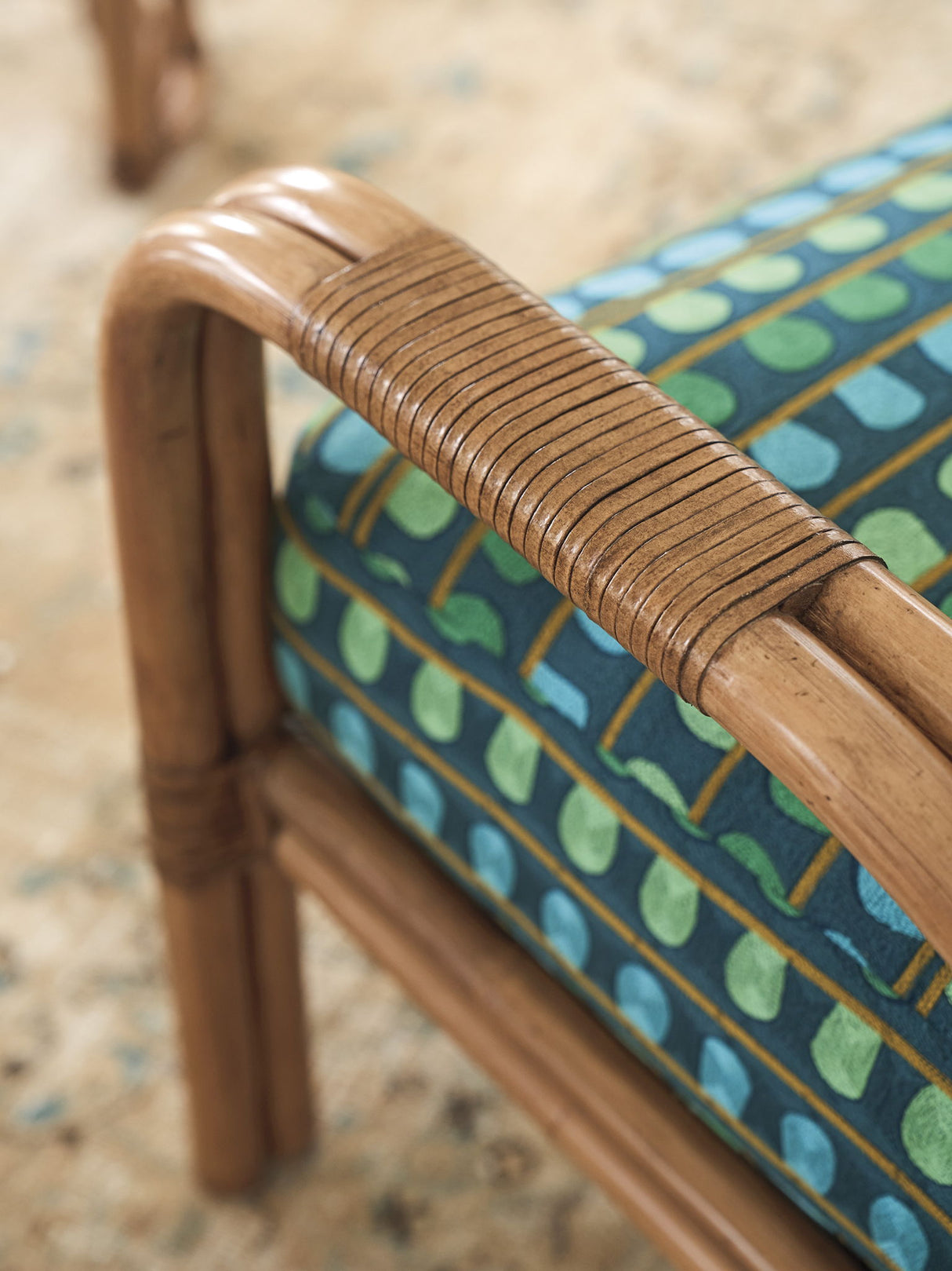 Key Biscayne - Calatrava Chair - Light Brown / Blue