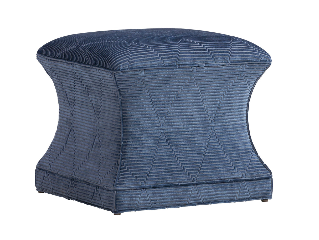Carlyle - Sutton Ottoman - Blue