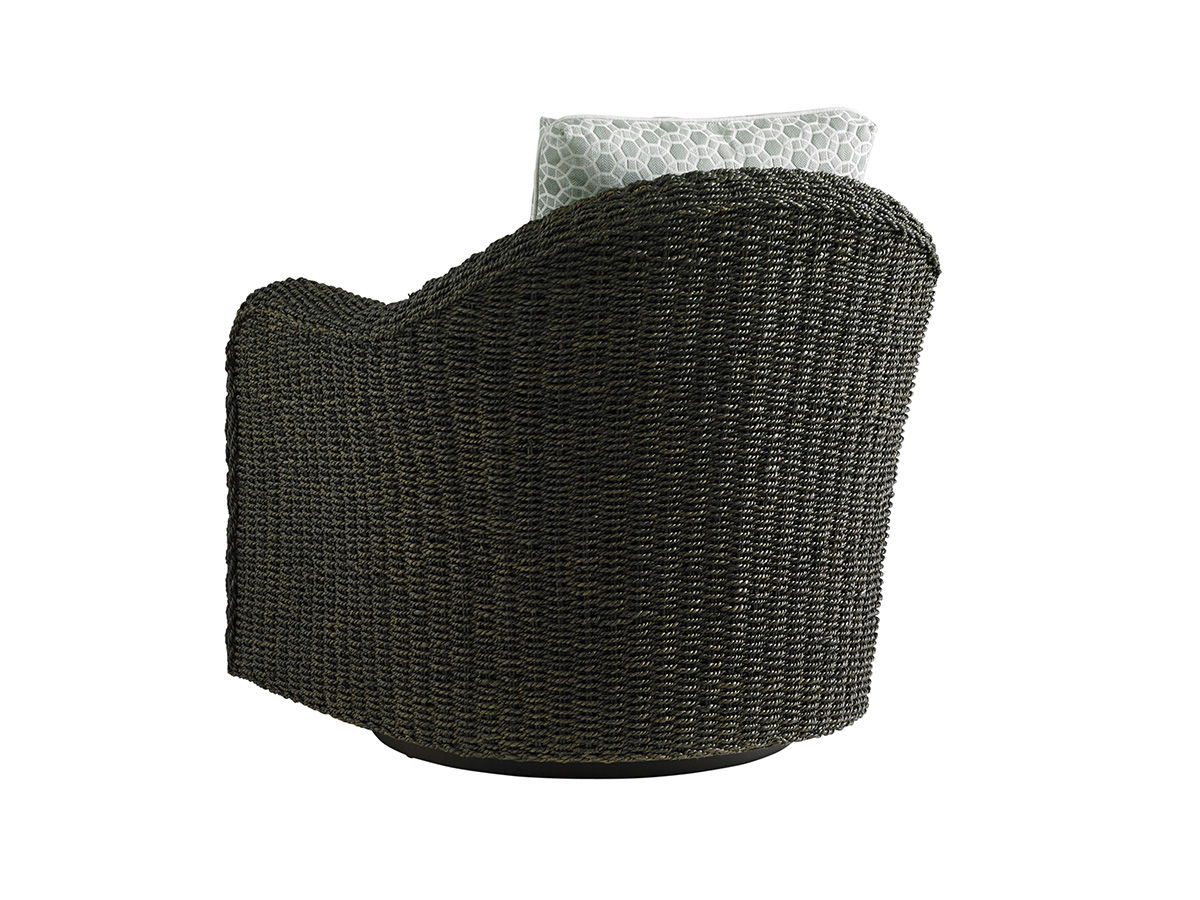 Oyster Bay - Seabury Swivel Chair - Dark Gray / Gray