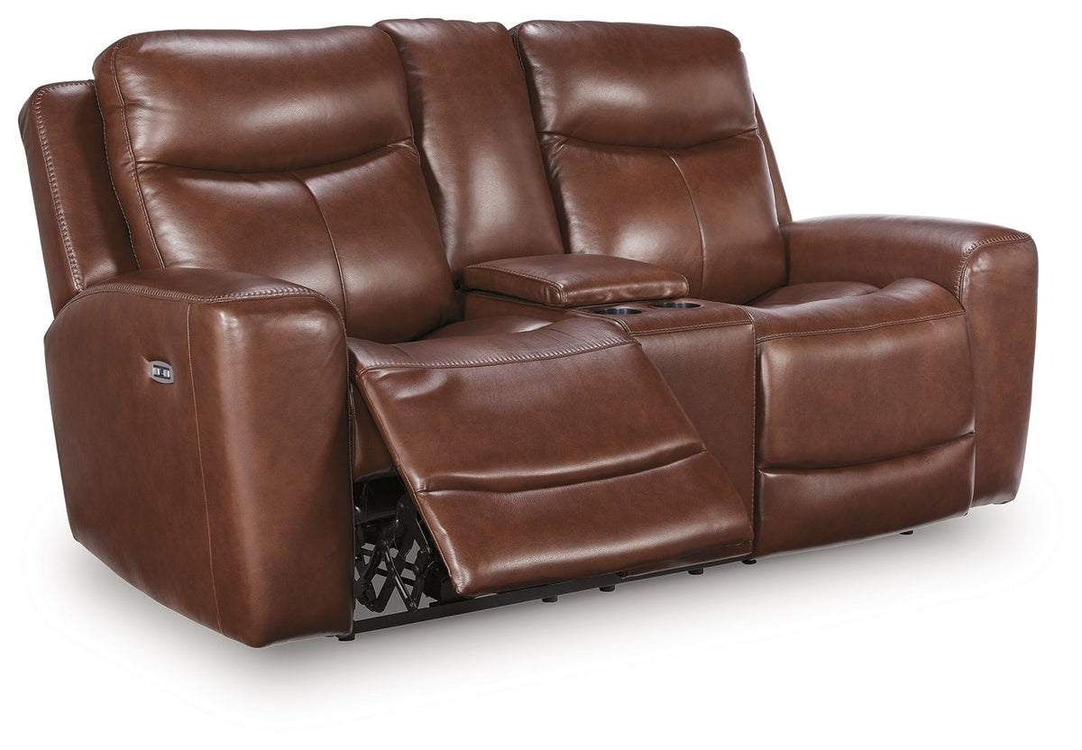 Bexhurst - 2 Pc. - Power Reclining Sofa And Loveseat - Mahogany