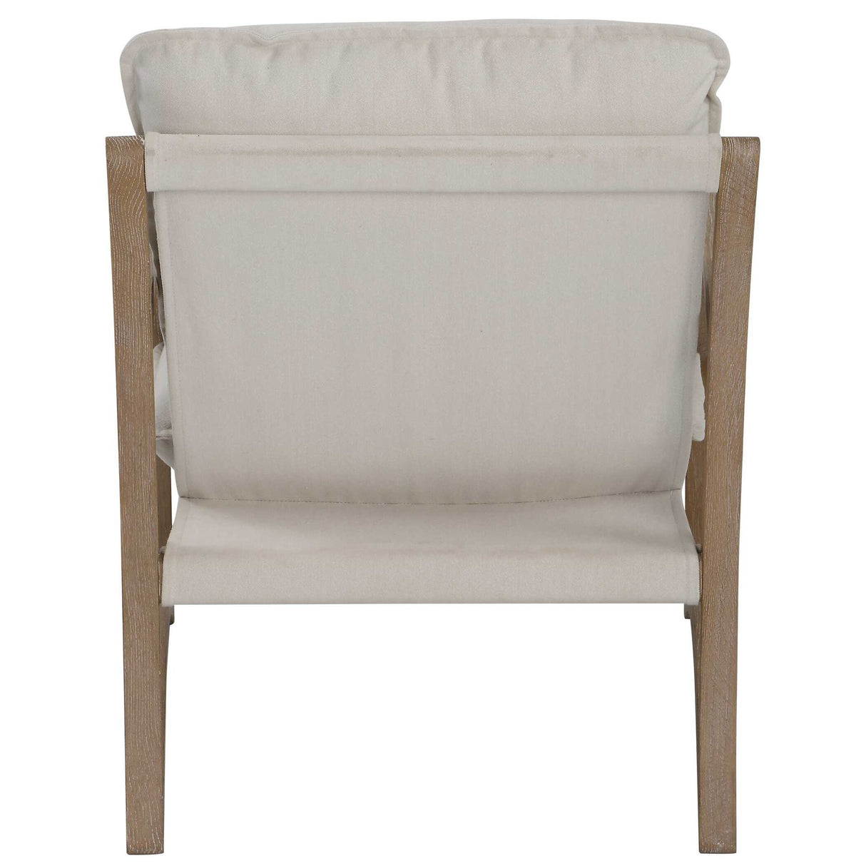 Melora - Solid Oak Accent Chair - Beige
