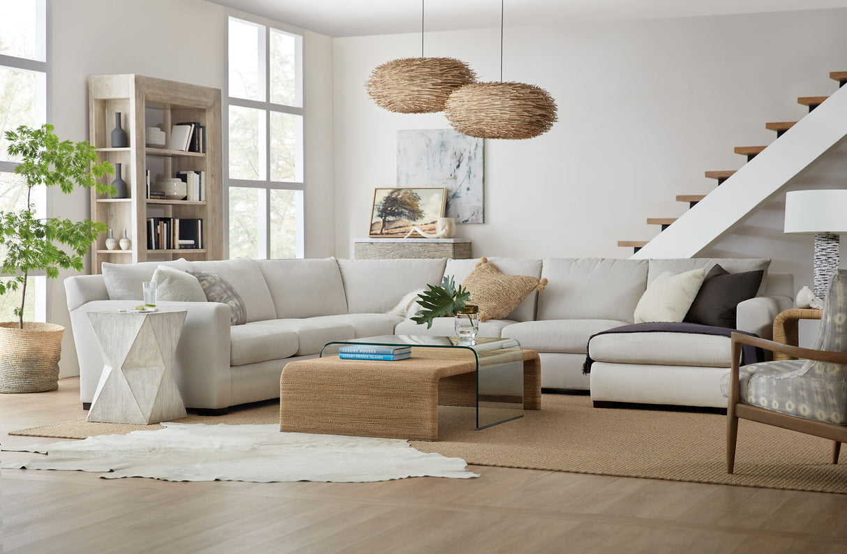 American Life Amani - Rope And Glass Cocktail Table