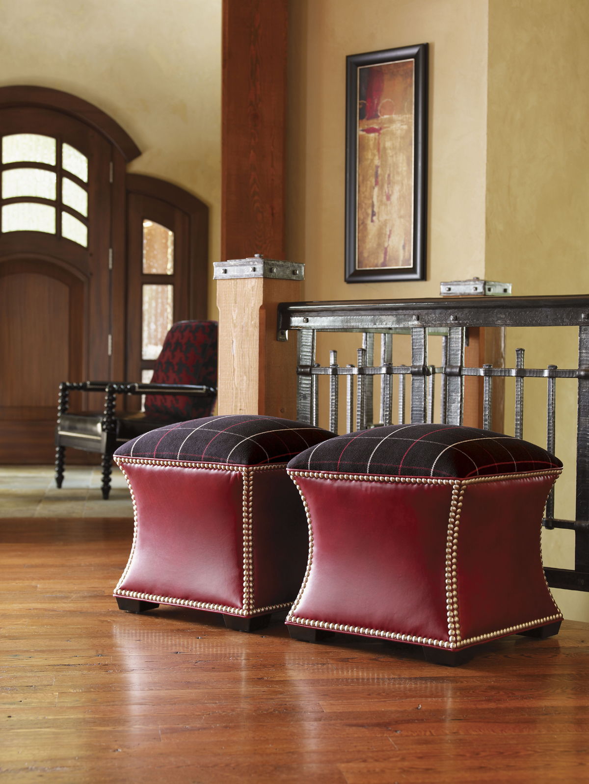 Lexington Leather - Eclipse Leather Ottoman - Dark Brown