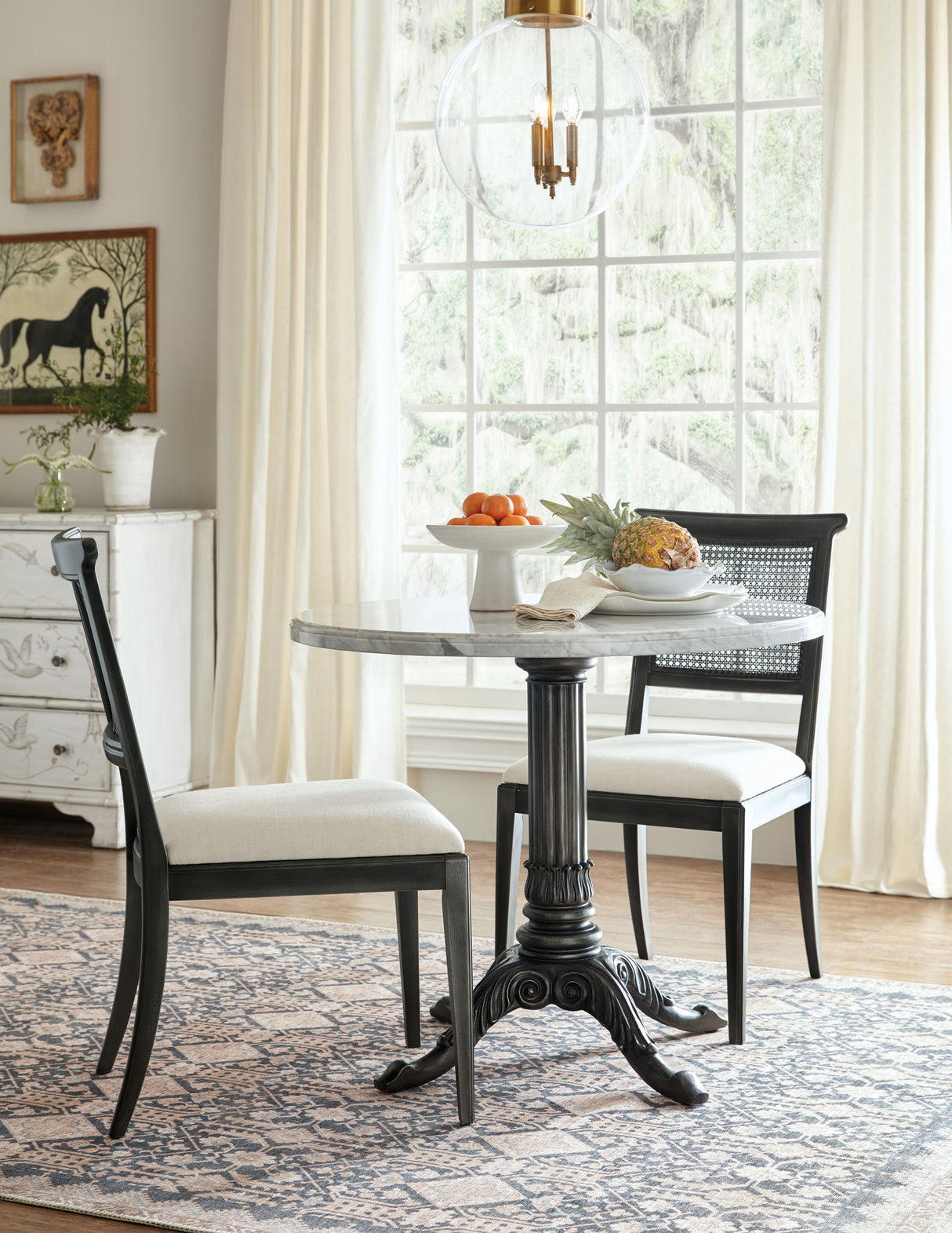 Charleston - Upholstered Seat Side Chair (Set of 2) - Black