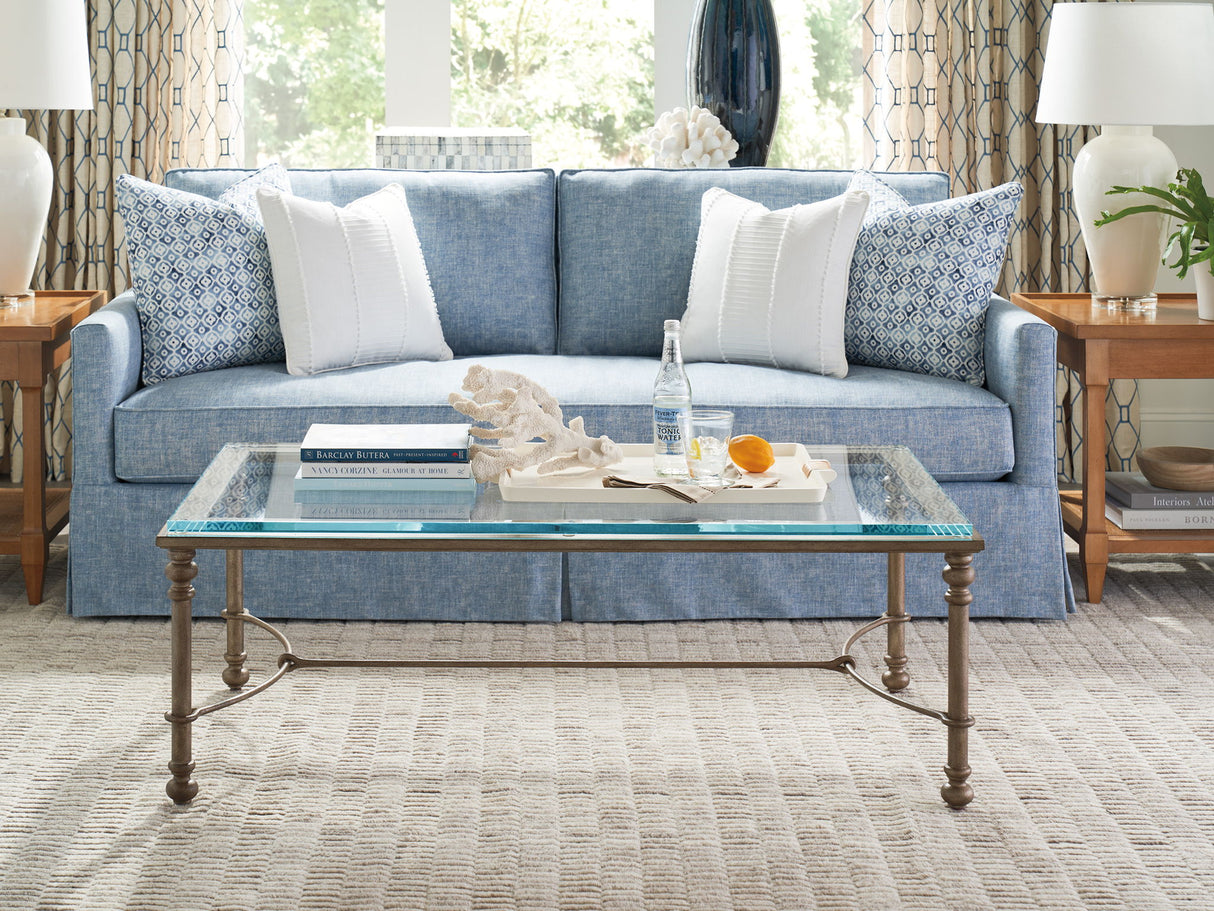 Laguna - Bluff Metal And Glass Table