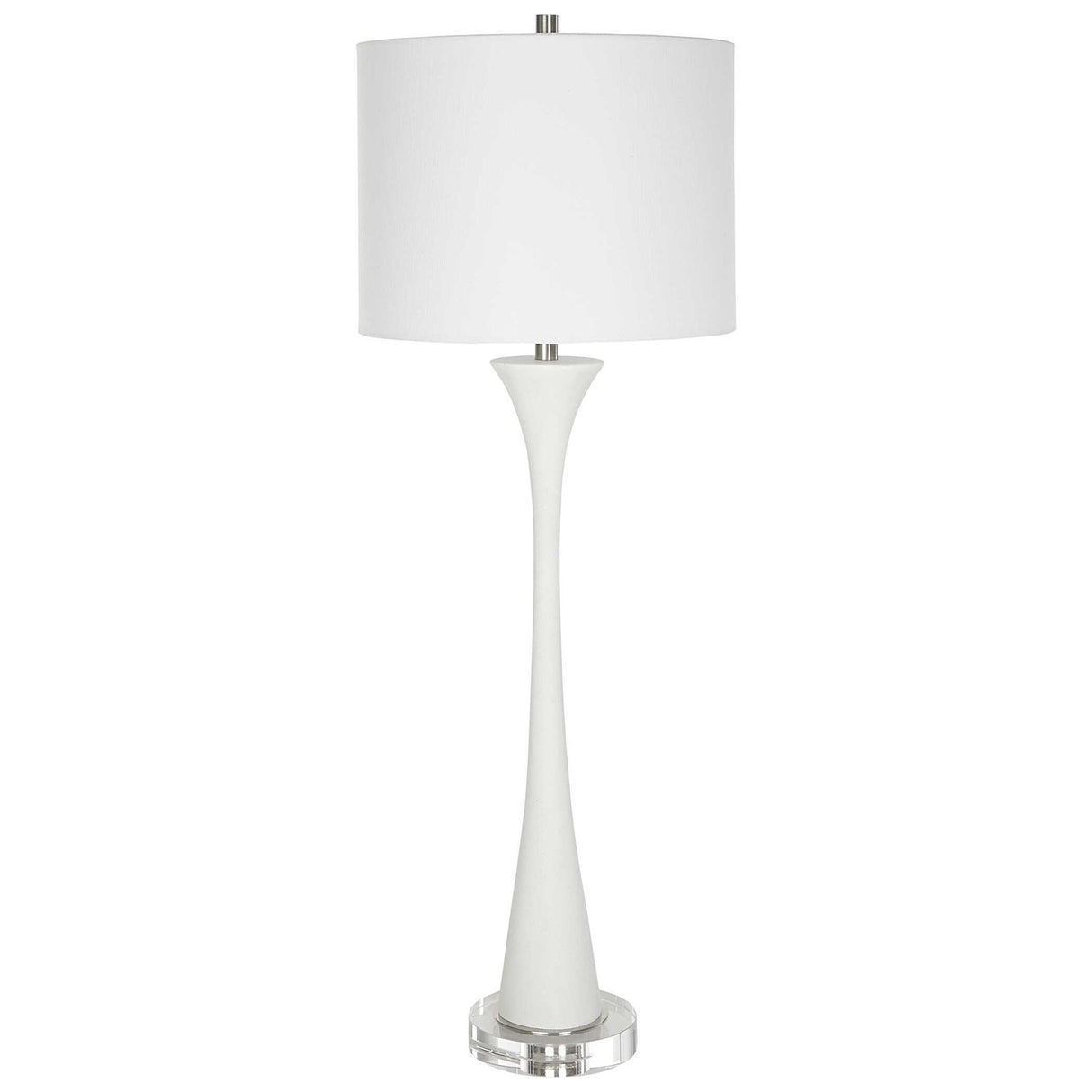 Fountain - Marble Buffet Lamp - White