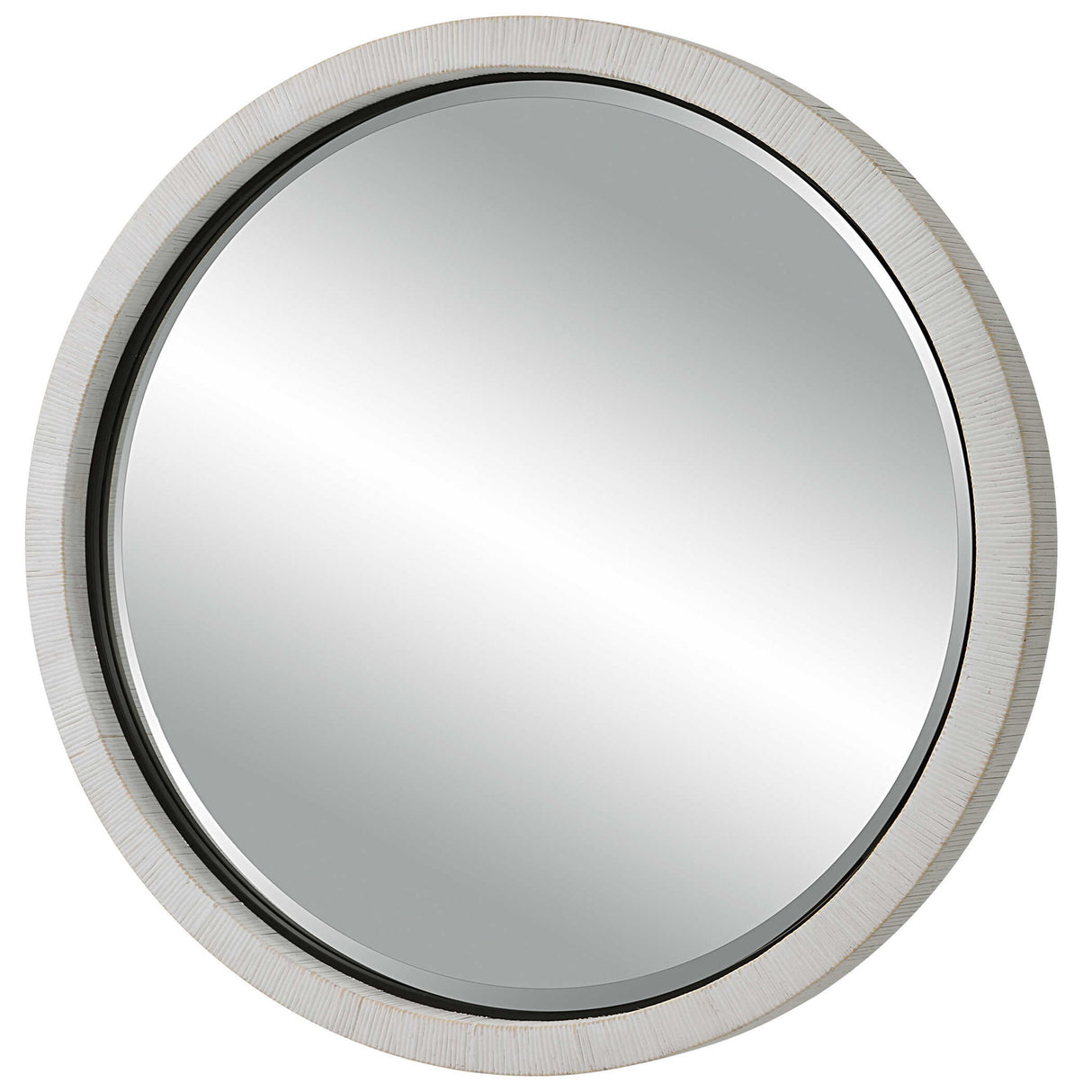 Granada - Round Mirror - White