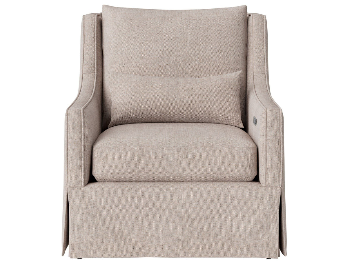 Hudson - Skirted Petite Recliner, Special Order - Beige