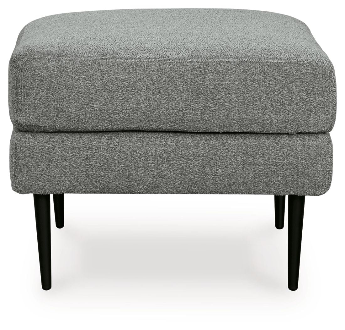 Hazela - 2 Pc. - Chair, Ottoman - Charcoal