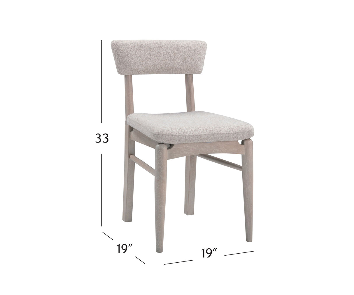 Horizons - Dining Chair - Cerused White Oak