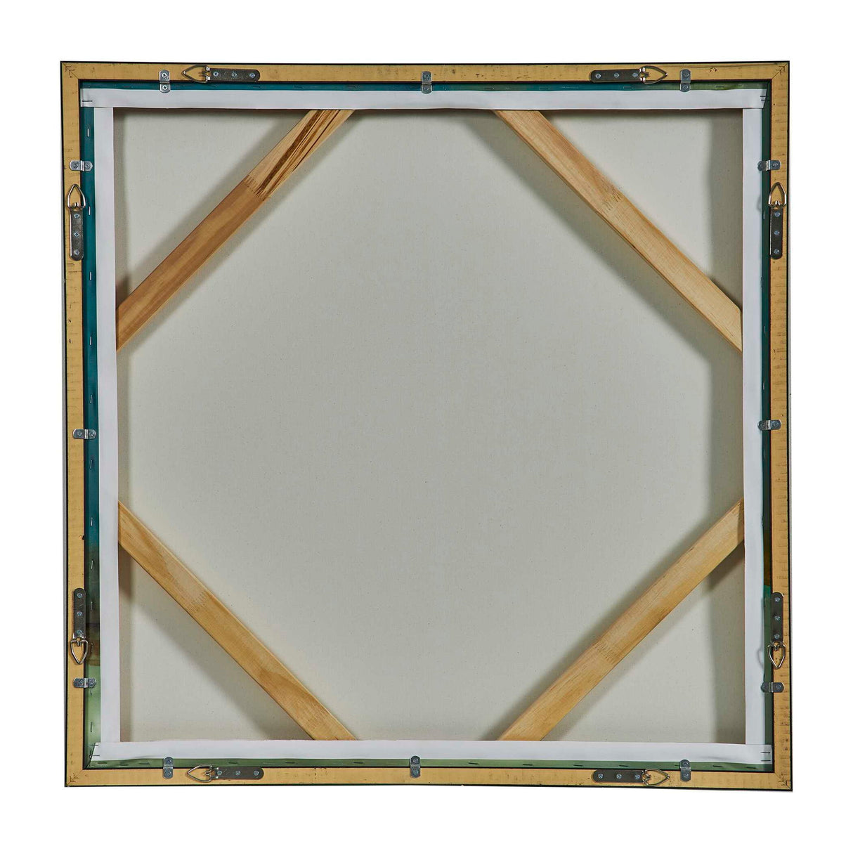 Bowery Framed Canvas Art - Light Blue