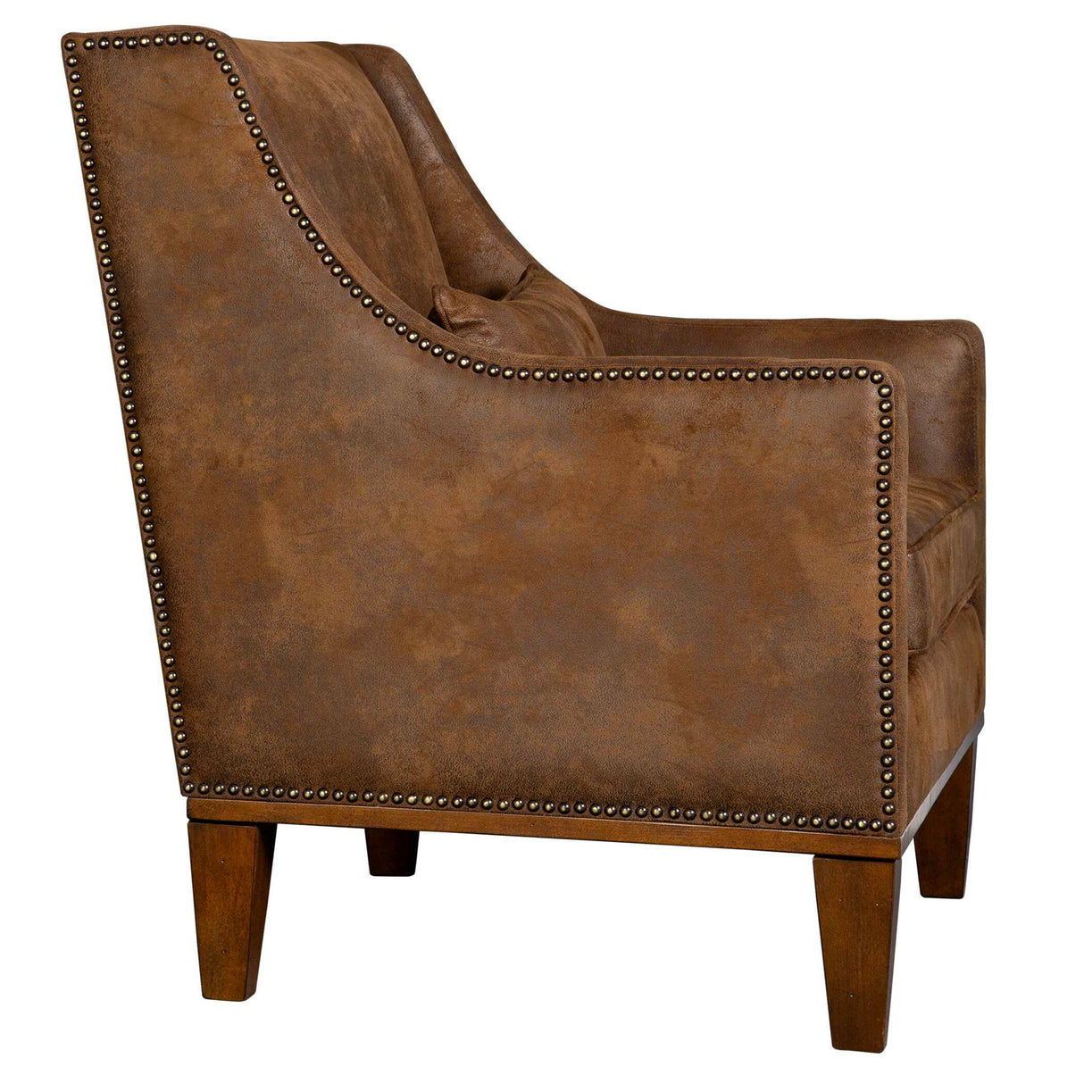 Clay - Leather Armchair - Brown, Dark