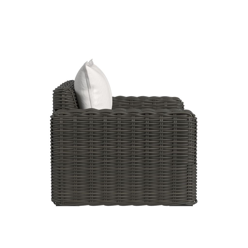 Cabo - Oversized Club Chair - Dark Gray / White