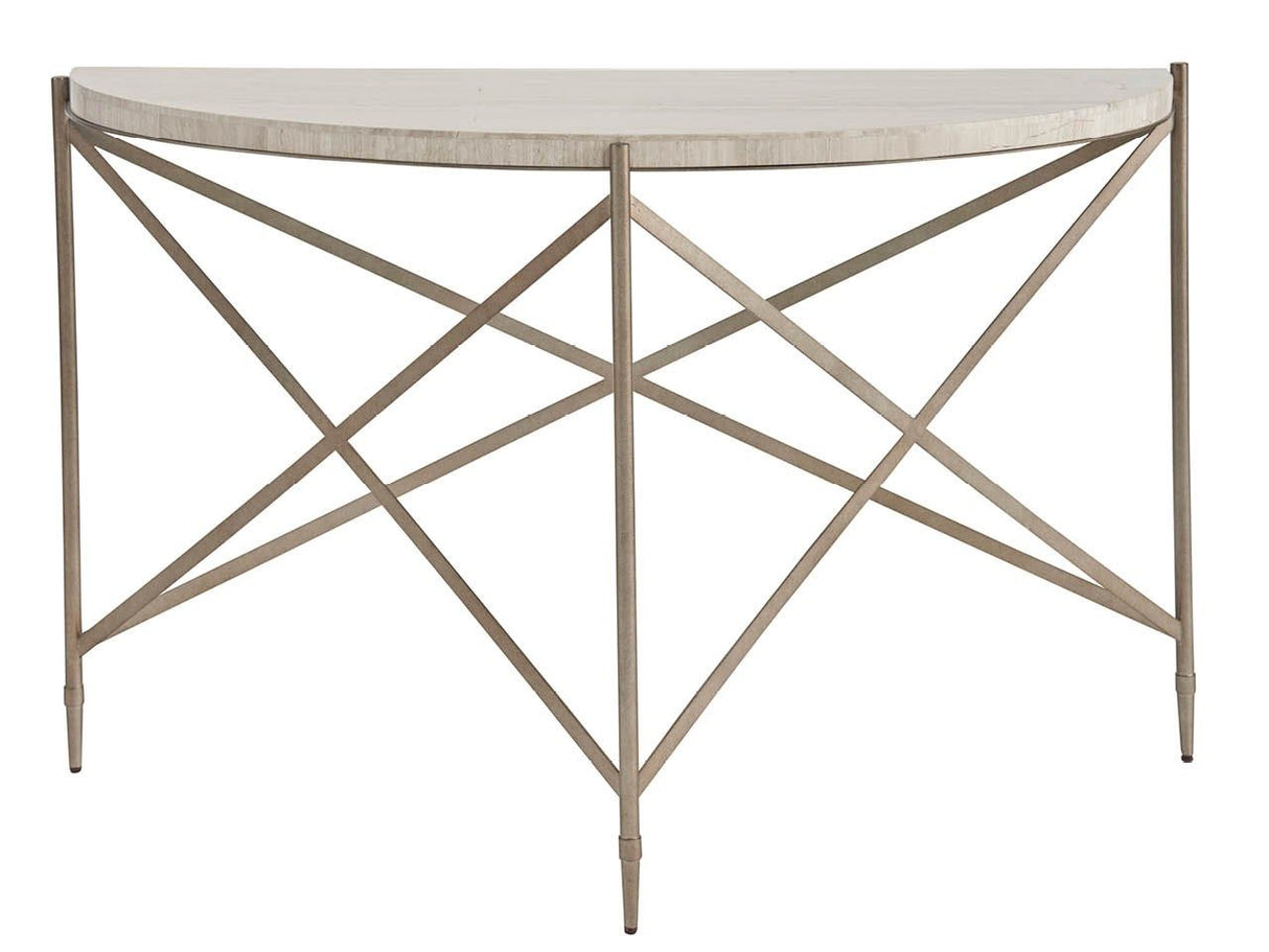 Avaline - Spier Console Table - Bronze / Gray