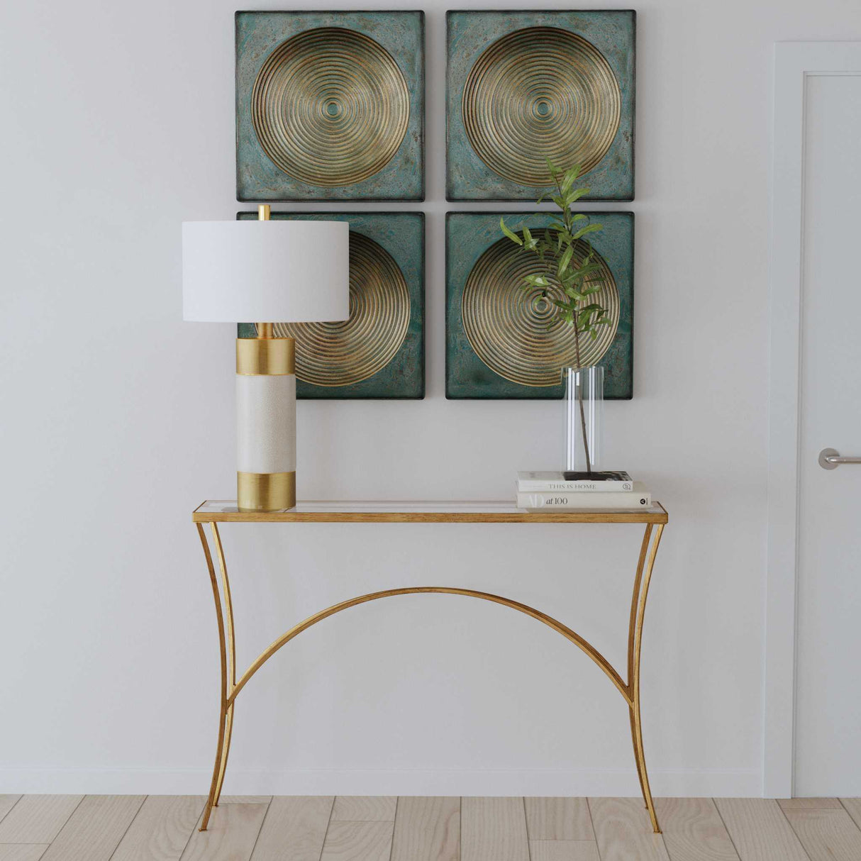 Alayna - Console Table - Gold