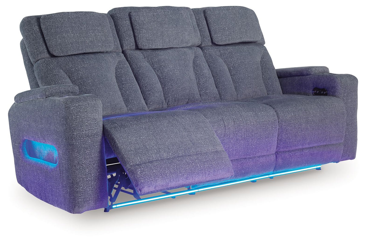 Studio Cave - Power Reclining Sofa - Steel