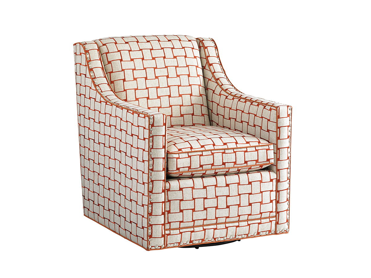 Lexington Upholstery - Barrier Swivel Chair - Dark Gray