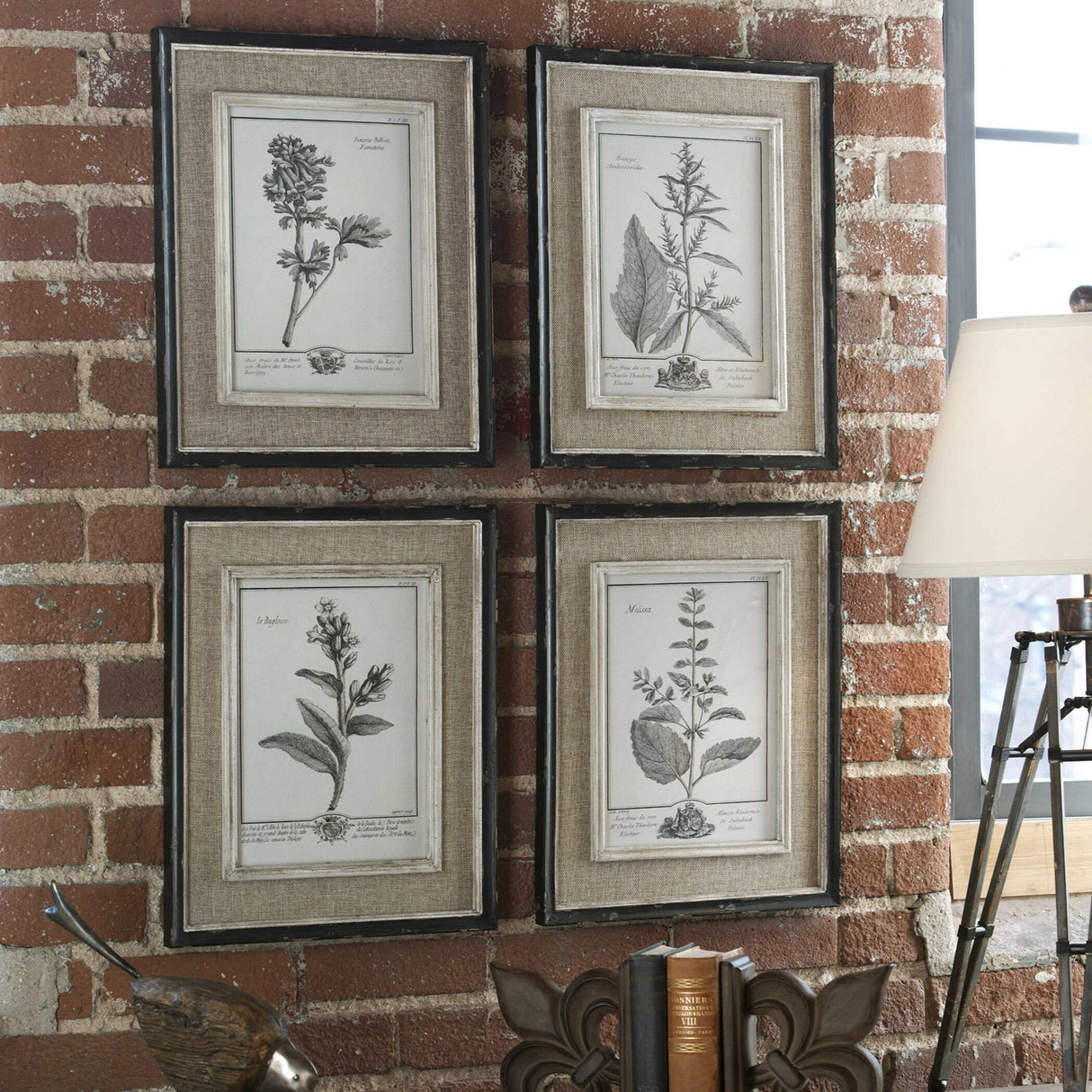 Casual Grey Study - Framed Art Set Of 4 - Beige