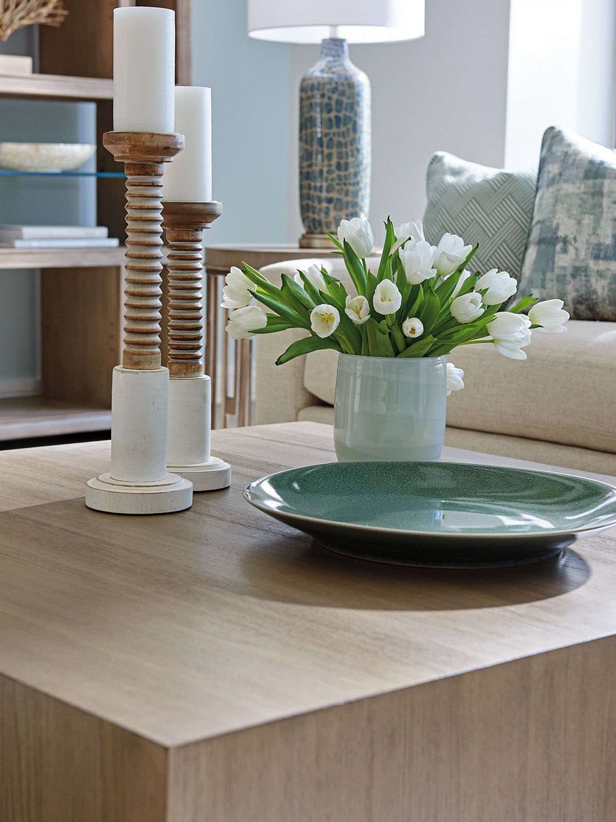 Shadow Play - Tatum Square Cocktail Table - Light Brown