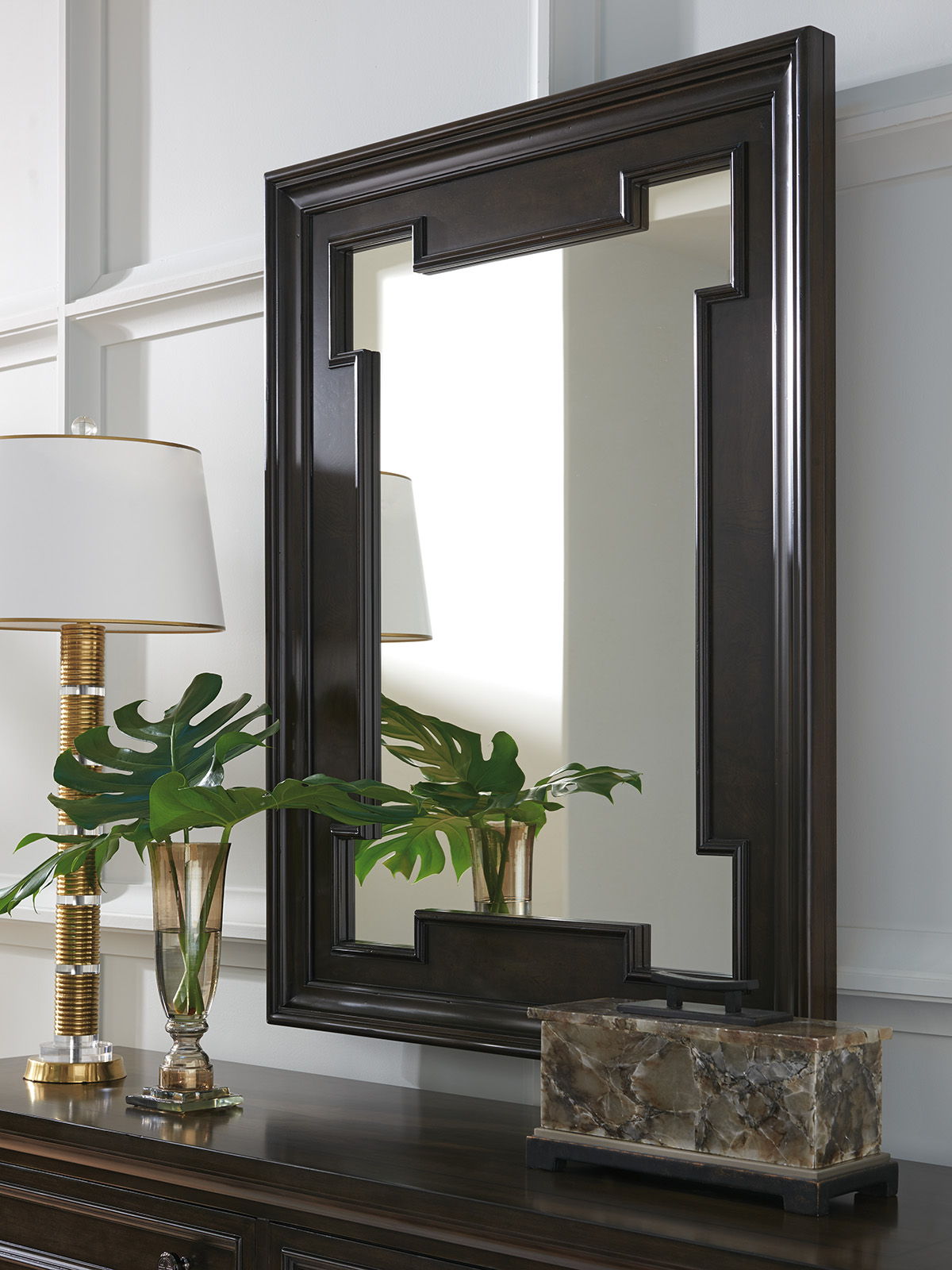 Brentwood - Highwood Rectangular Mirror - Dark Brown