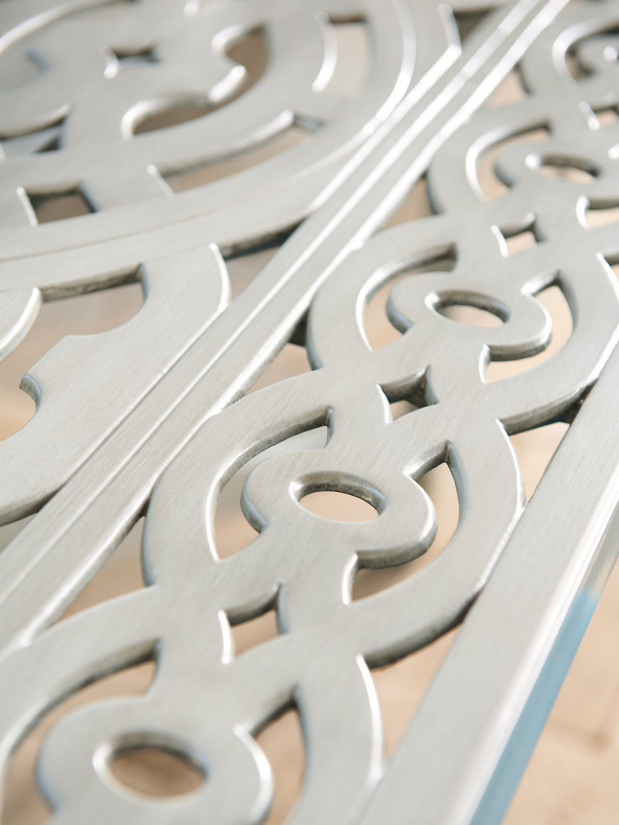 Silver Sands - Rectangular Dining Table - Pearl Silver