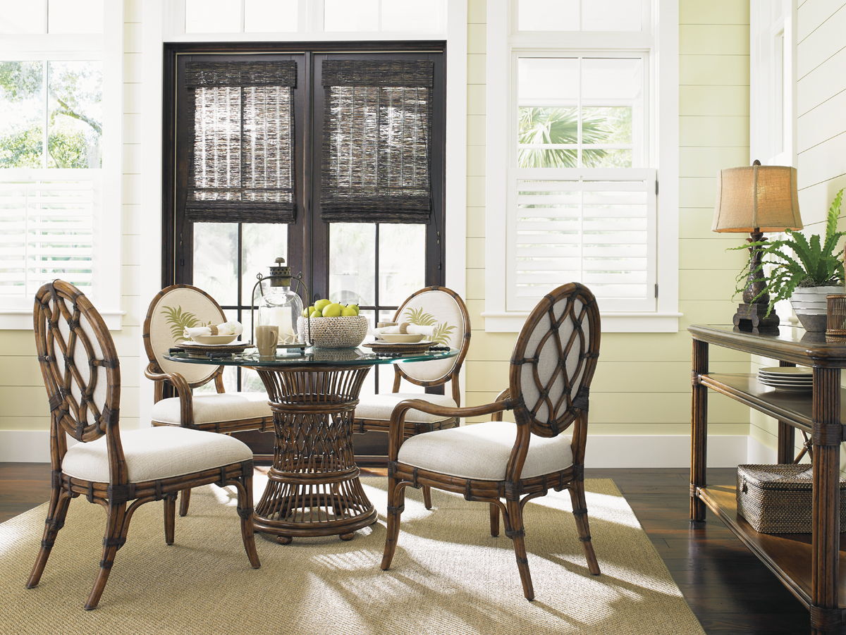 Bali Hai - Aruba Dining Table With Glass Top