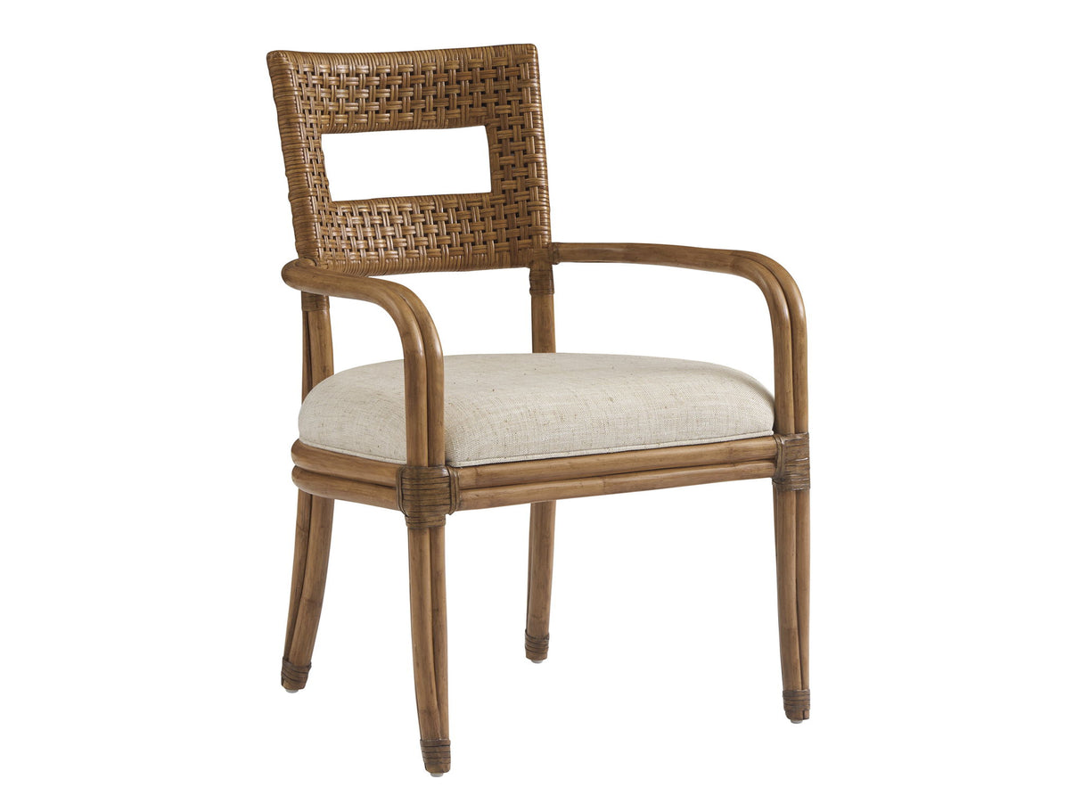 Key Biscayne - Delano Woven Chair - Light Brown / Beige