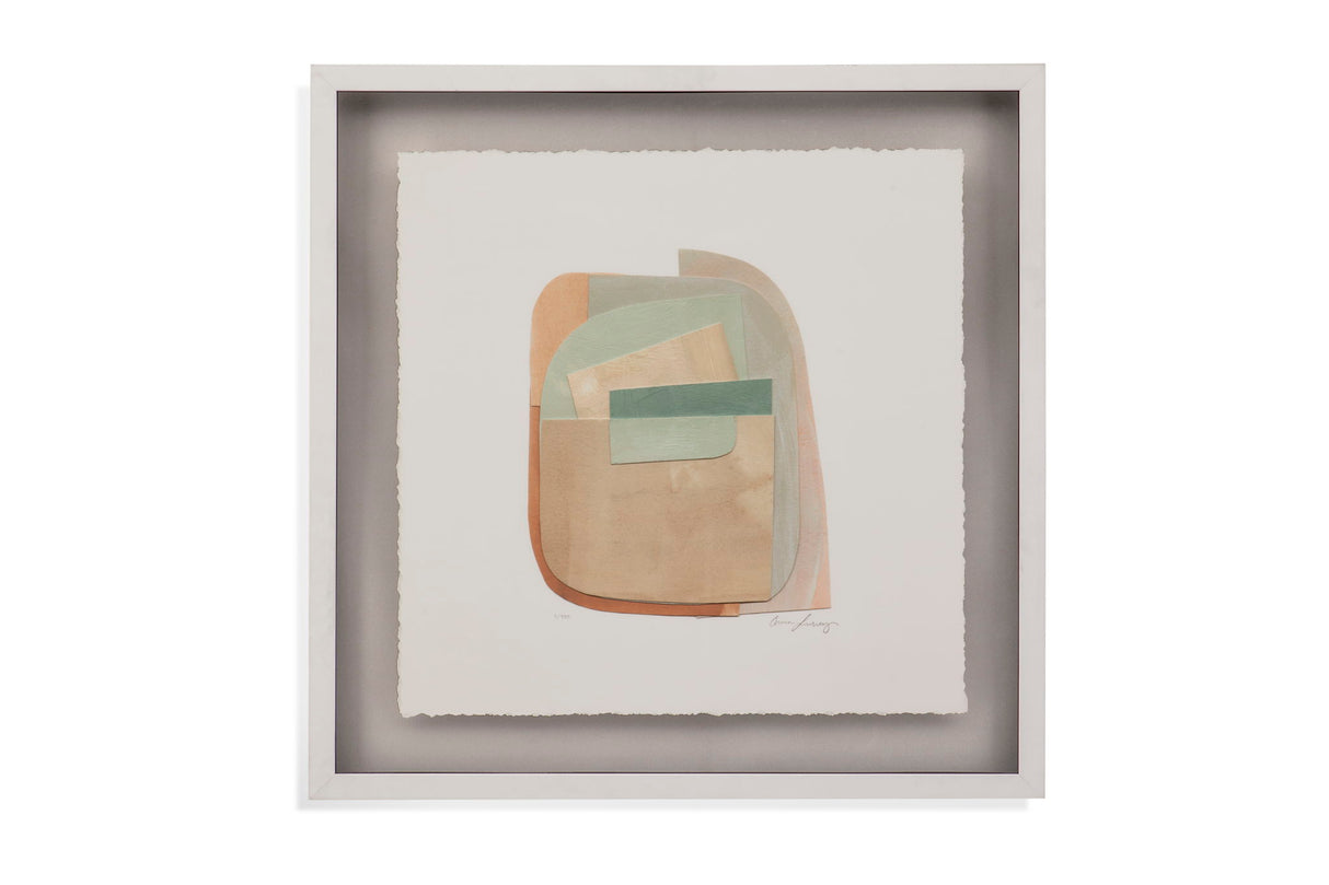 Color Structure II Framed Print - Green