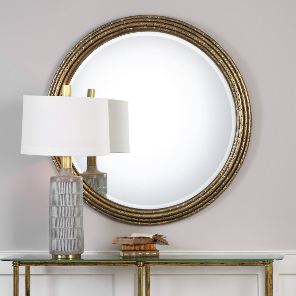 Spera - Round Mirror - Gold