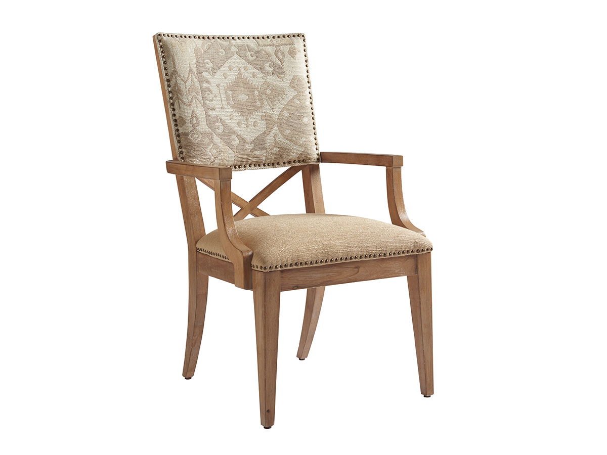 Los Altos - Alderman Upholstered Arm Chair - Light Brown