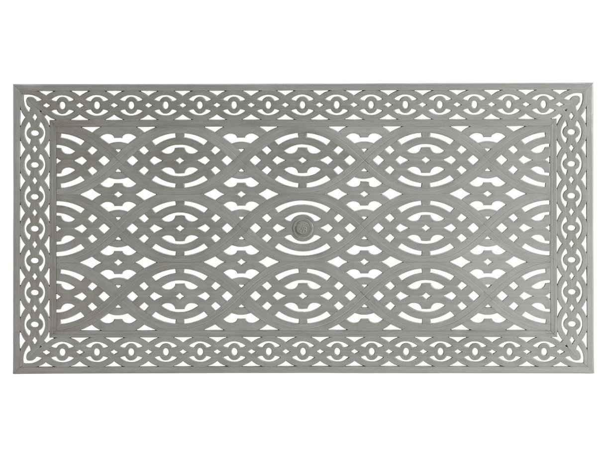 Silver Sands - Rectangular Dining Table - Pearl Silver