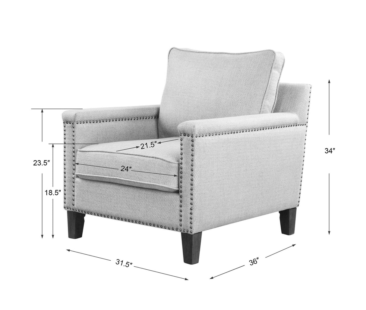 Charlotta - Accent Chair - Sea Mist