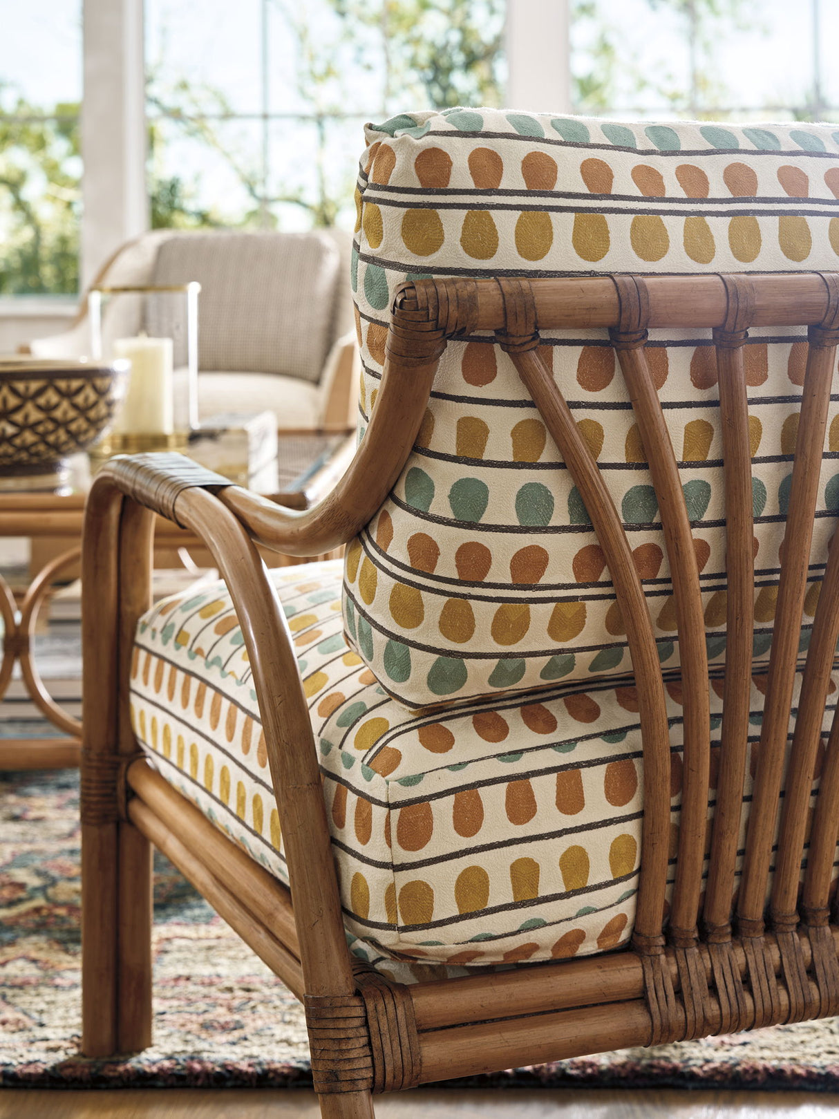 Key Biscayne - Calatrava Chair - Light Brown / Blue