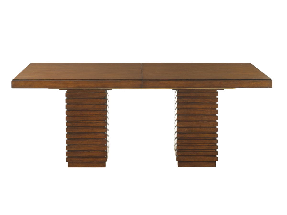 Ocean Club - Peninsula Dining Table - Dark Brown
