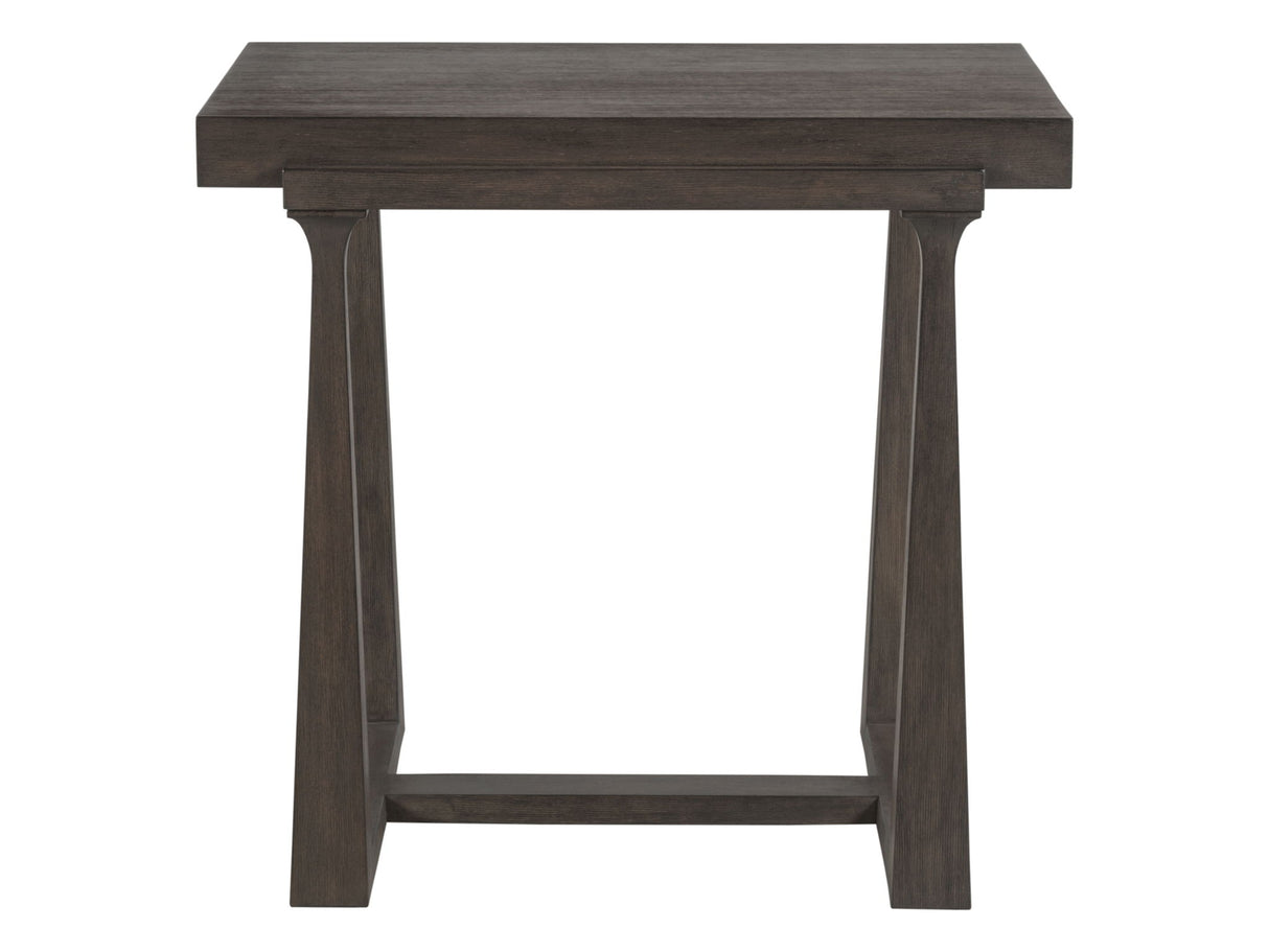 Cohesion Program - Wood Grantland Rectangular End Table - Dark Brown