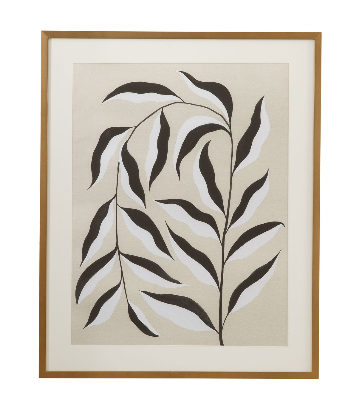 Emerging Weeds II Framed Print - Gray