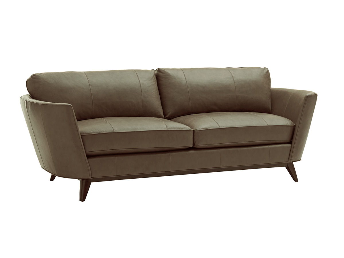 Lexington Leather - Kahn Leather Sofa - Dark Brown